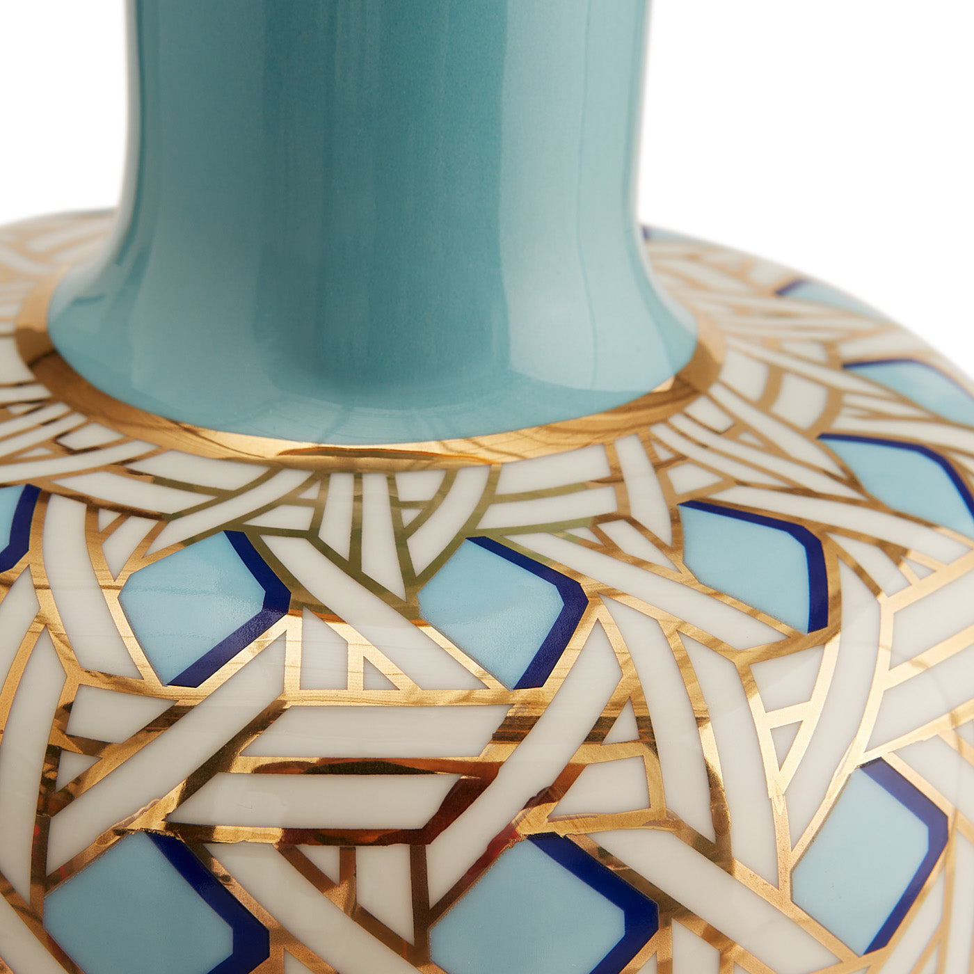 Grand vase bouteille en osier tressé