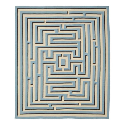 Tapis tissé plat Labyrinth