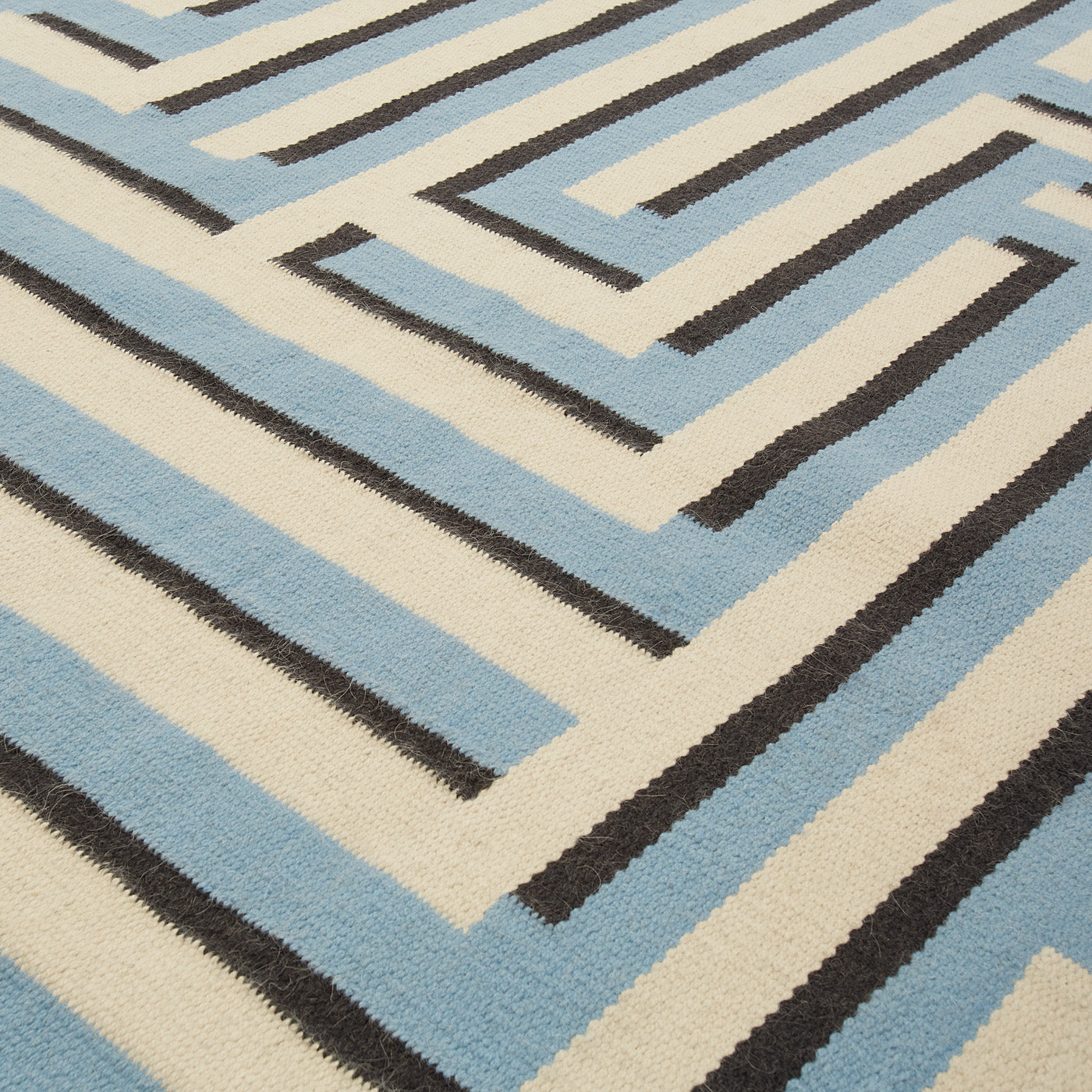 Tapis tissé plat Labyrinth