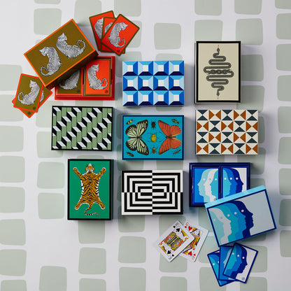 Ensemble de cartes laquées Tiger