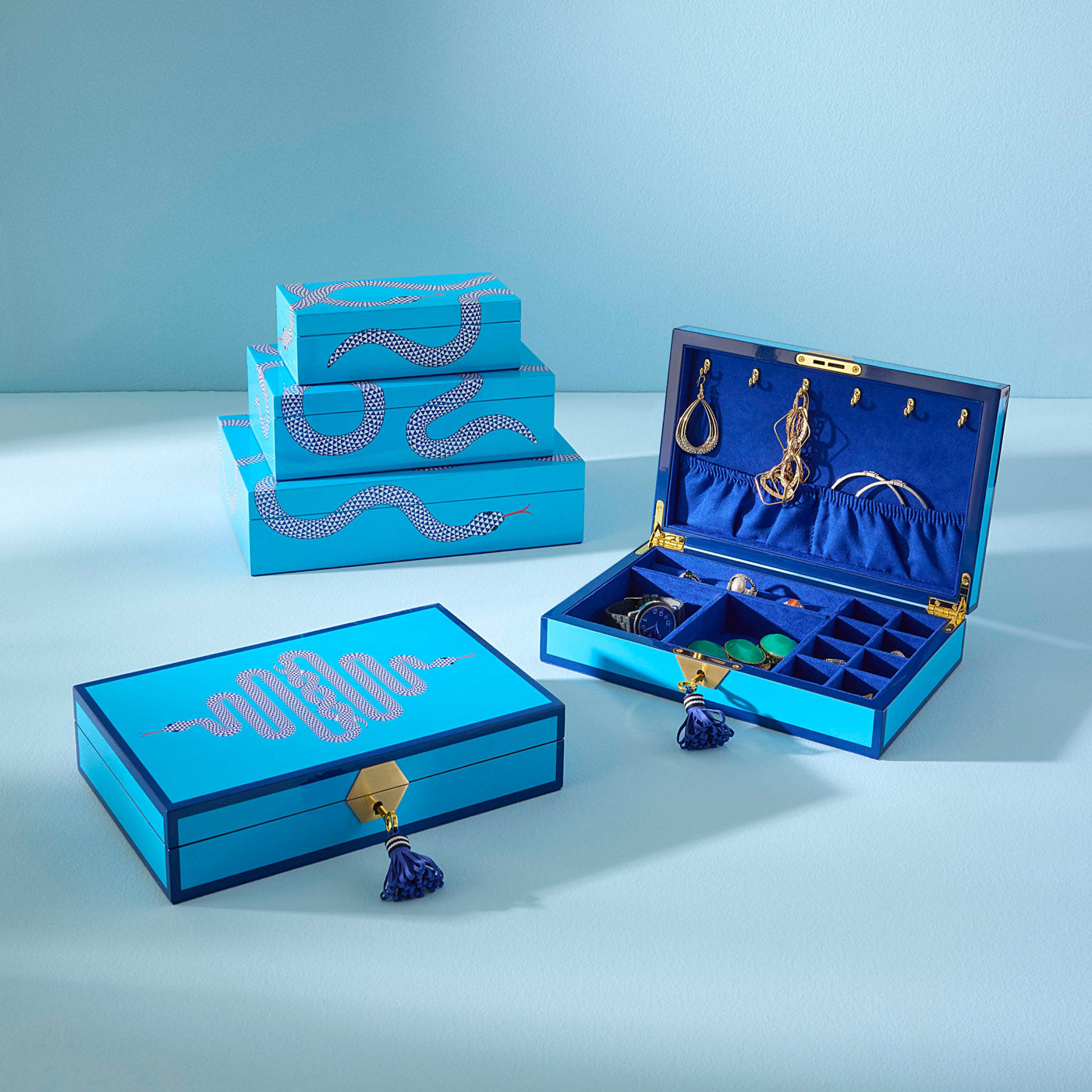 Coffret à bijoux en laque Eden