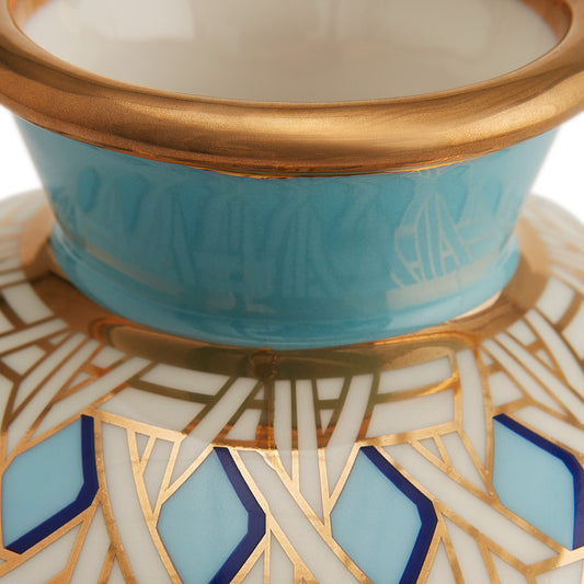 Vase rond en osier