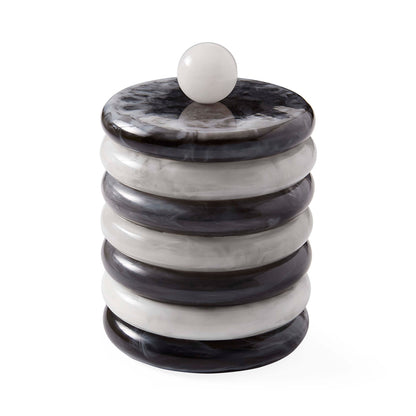 Seau à glace noir et blanc Como