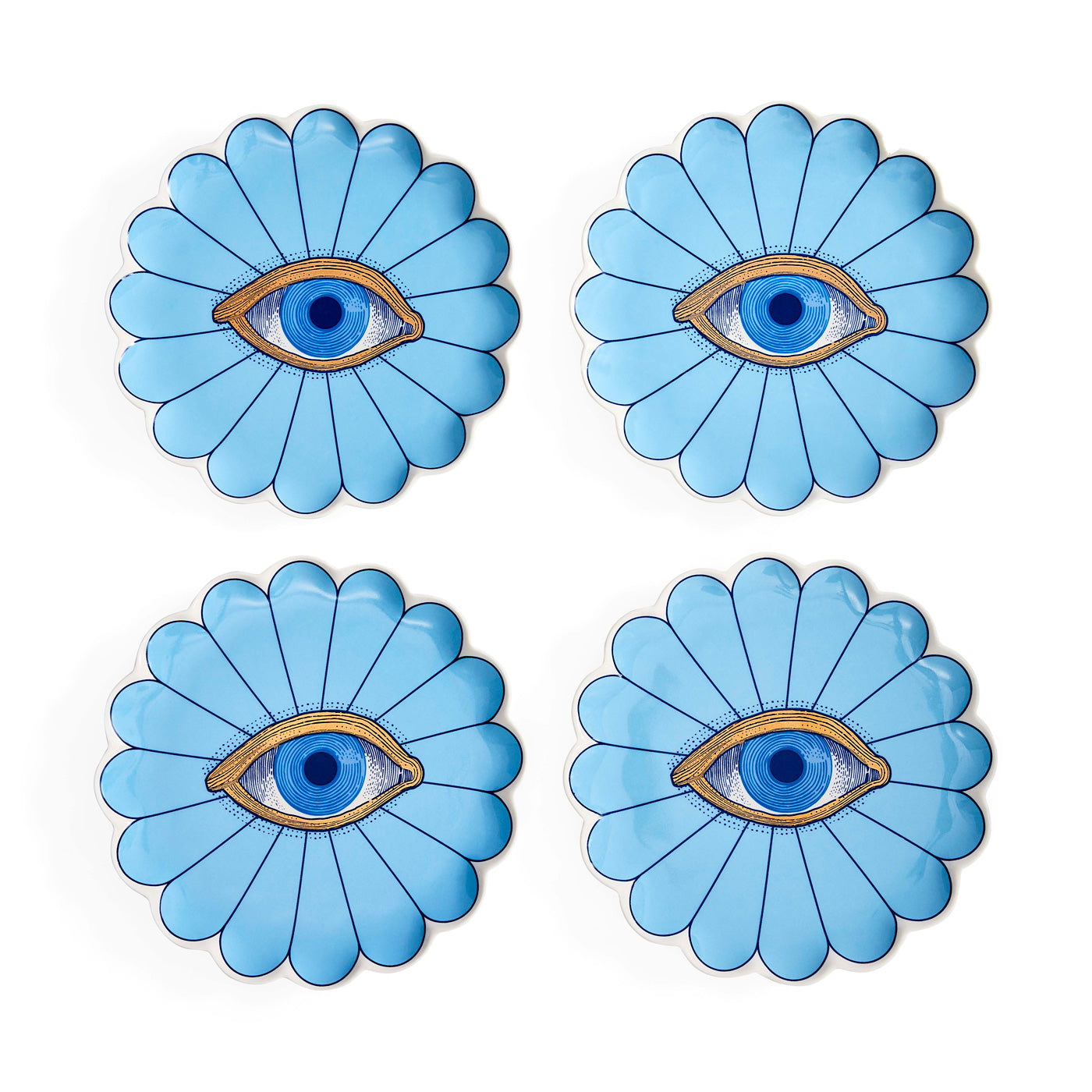 Ensemble d'assiettes Fleur Canapé