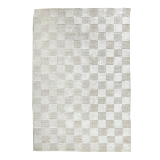 Tapis tissé à la main en damier