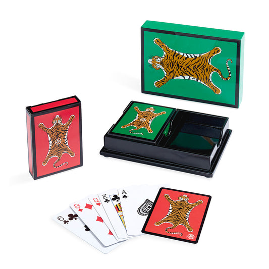Ensemble de cartes laquées Tiger