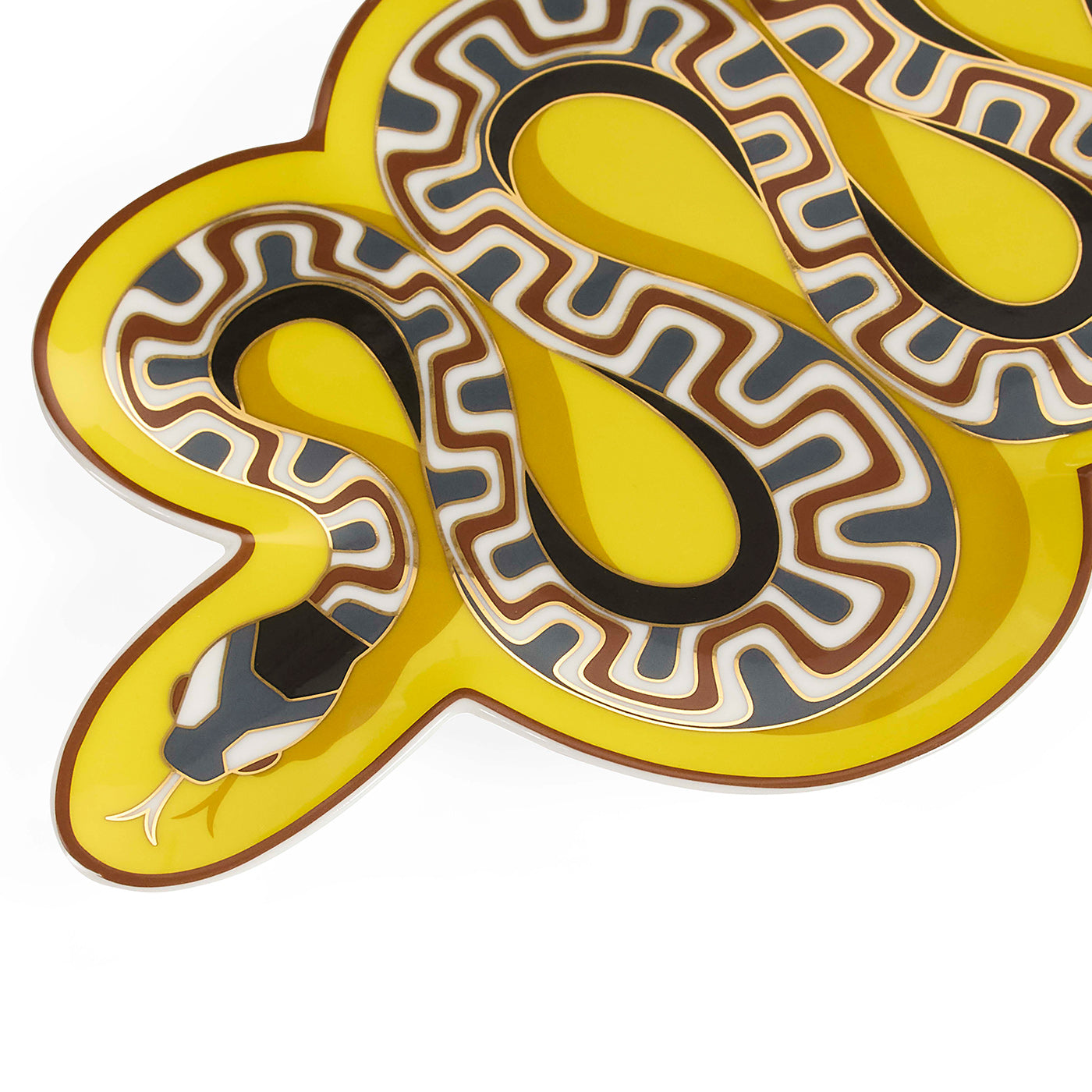 Plateau à bibelots en forme de serpent